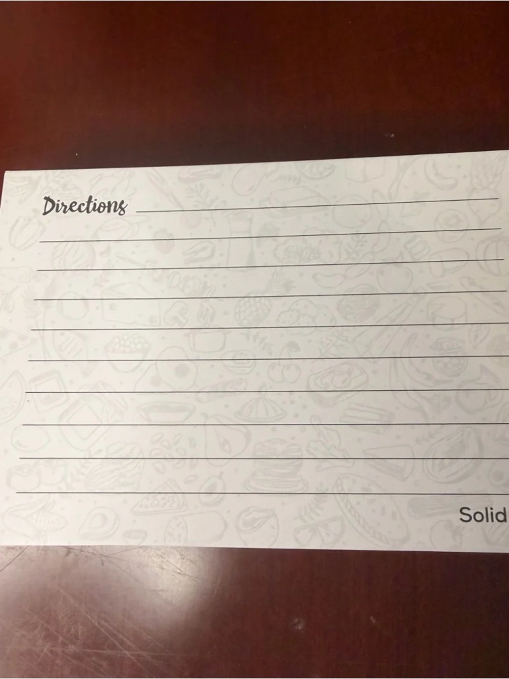 Recipe Card Set with Category Dividers - Soups, Salads, Entrees, Desserts 5x7